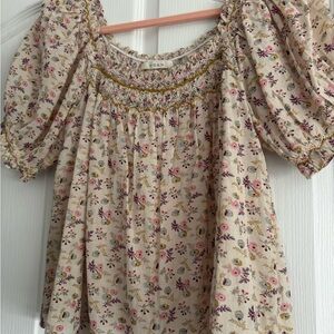 DÔEN Blouse - Feathered Floral XS